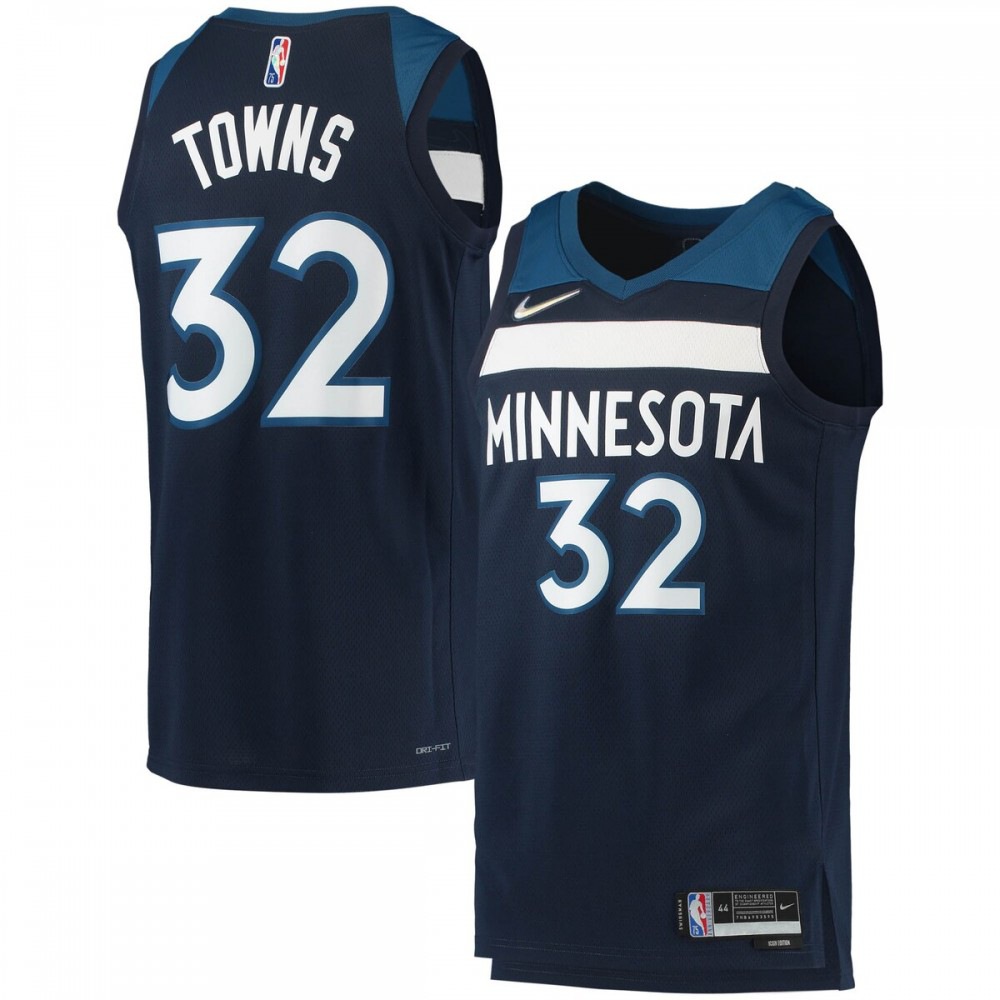 Karl-Anthony Towns Minnesota Timberwolves 2021/22 Diamond Swingman Jersey - Icon Edition - Navy-Pro Kit Vault | Brand New 26/27 Sports Jerseys